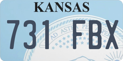 KS license plate 731FBX