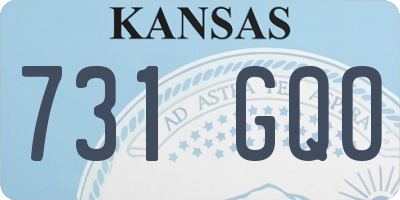 KS license plate 731GQO