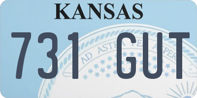 KS license plate 731GUT