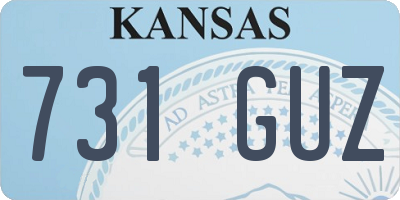 KS license plate 731GUZ