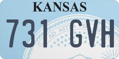 KS license plate 731GVH