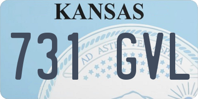 KS license plate 731GVL