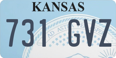 KS license plate 731GVZ