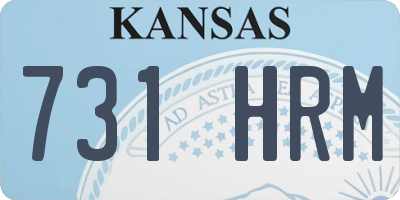 KS license plate 731HRM
