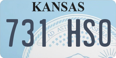 KS license plate 731HSO