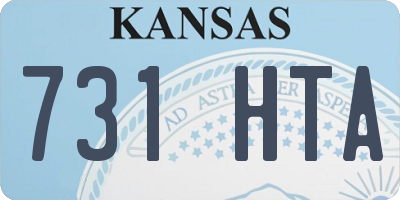 KS license plate 731HTA