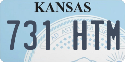 KS license plate 731HTM