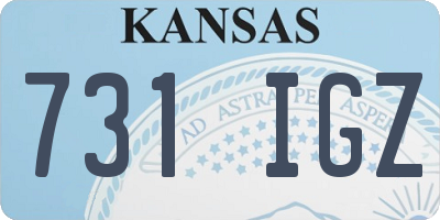 KS license plate 731IGZ