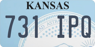 KS license plate 731IPQ