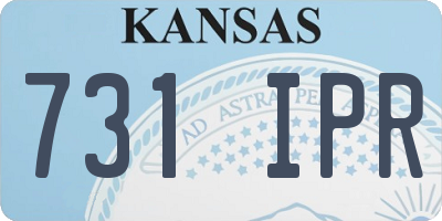 KS license plate 731IPR