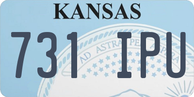 KS license plate 731IPU