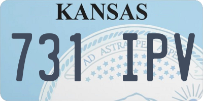 KS license plate 731IPV