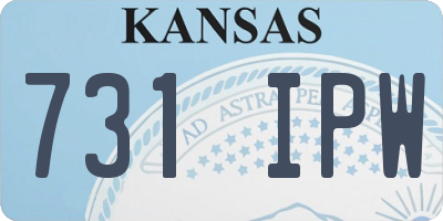 KS license plate 731IPW