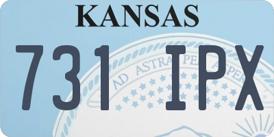 KS license plate 731IPX