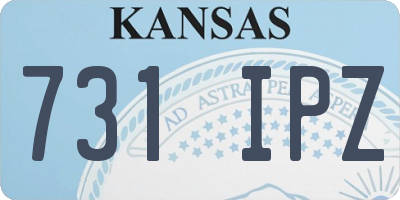 KS license plate 731IPZ