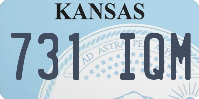 KS license plate 731IQM