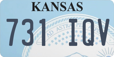 KS license plate 731IQV