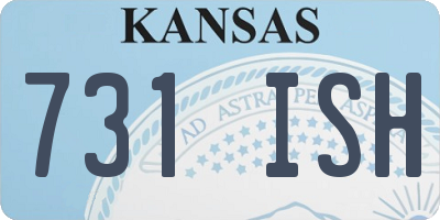 KS license plate 731ISH