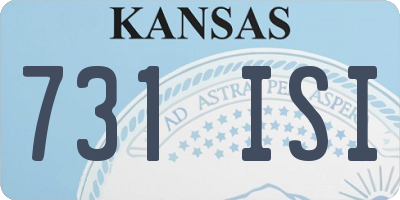 KS license plate 731ISI