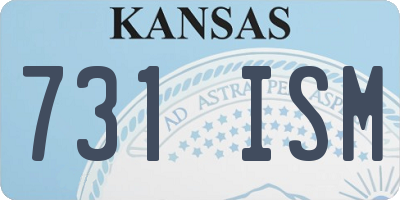 KS license plate 731ISM