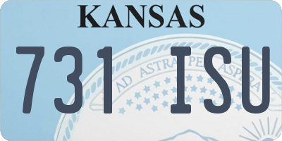 KS license plate 731ISU