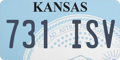 KS license plate 731ISV