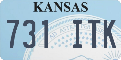 KS license plate 731ITK