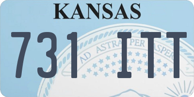 KS license plate 731ITT