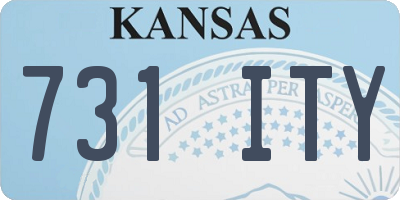 KS license plate 731ITY