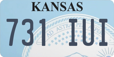 KS license plate 731IUI