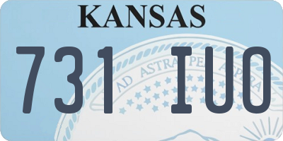 KS license plate 731IUO