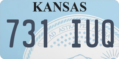 KS license plate 731IUQ
