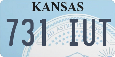 KS license plate 731IUT