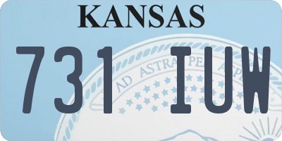 KS license plate 731IUW