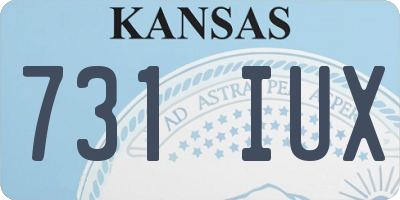 KS license plate 731IUX