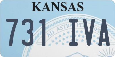 KS license plate 731IVA
