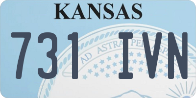 KS license plate 731IVN