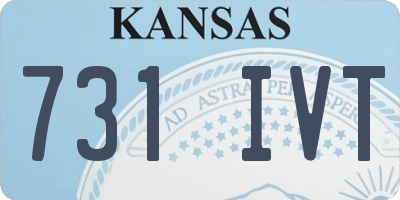 KS license plate 731IVT