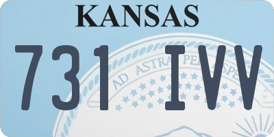 KS license plate 731IVV