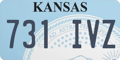 KS license plate 731IVZ