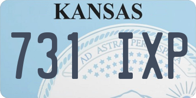 KS license plate 731IXP