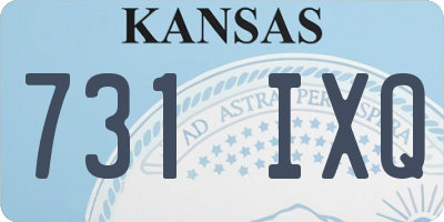 KS license plate 731IXQ