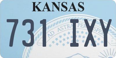 KS license plate 731IXY