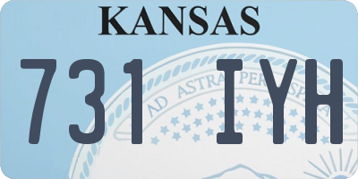 KS license plate 731IYH