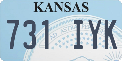 KS license plate 731IYK