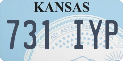KS license plate 731IYP