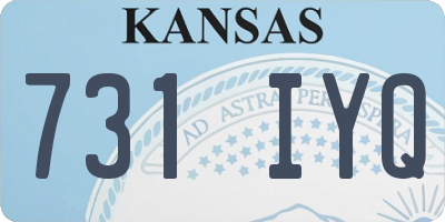 KS license plate 731IYQ