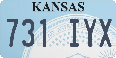 KS license plate 731IYX