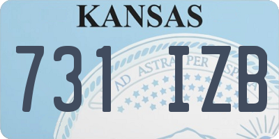 KS license plate 731IZB