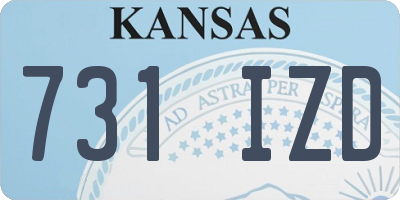 KS license plate 731IZD